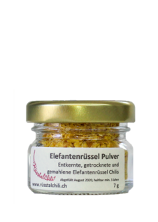 Elefantenrüssel Pulver im Glas